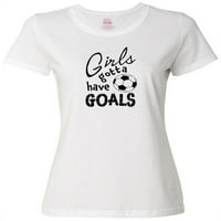 Inktastične djevojke moraju imati golove - nogometnu žensku majicu