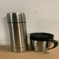 Mixpresso Filk za kavu + šolja za kafu, nehrđajući čelik vakuumska tikvica za kafu za vruće