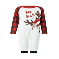 Cathery božićne pidžame za obiteljski božićni PJS Usklađivanje setova ELK Print Holiday Xmas Sleep Bageard