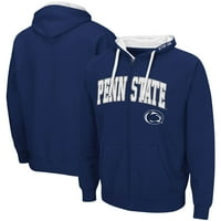 Muška kolosseum Navy Penn State Nittany Lions Big & visok puni zip hoodie