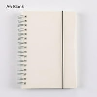 Notebook transparentni zamrznuto zavojno zavojnice prazne linije rešetke dnevnik dnevnika bilježnice
