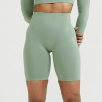 Pgeraug hlače za žene Bespremljene kratke hlače visoke struke Bikerske kratke hlače Yoga vježba kratke