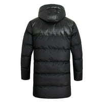 Aaimomet muške kapute modne zimske kapuljače Solidna boja Srednja duljina punog patentnog paketa plus