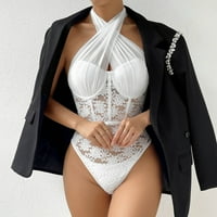FVWitlyh oblikovanje za žene Tummy Control Control Majica Trendy Ladies Priružnice Bodysuit Mesh Pogledajte