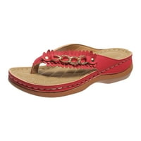 Tagold Ljeto dame flip-flops kline pete Sandale casual flip flops ženske cipele crvene 40