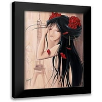 Rhemeur, Aurelie Black Modern Modern Framed Museum Art Print pod nazivom - Lilou Paris et Romance II