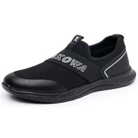 Avamo djeca modne atletske cipele ravna trkačka cipela Teretana lagana klizanje na tenisice crna 6,5c