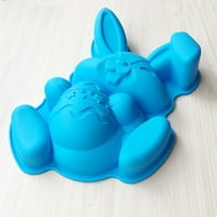 Etereauty Easter Bunny Rabbitni kalup silikonski kalup fondant kolač čokoladni plijesan Kreativni alat