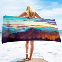Sunrise MicroFiber tanki ručnik za plažu Lagani preveliki Extra Veliki ručnik bez pijeska Brzi suho