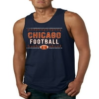 Wild Bobby Chicago Chi Hometown City Fudbal Fan Pride Sportski muški grafički tenk, mornarsko, srednje