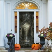 Tarmeek Jedredni dekor Halloween Duh ispred kreativne 3D vrata ukrasne ličnosti Maple pukovnice Halloween