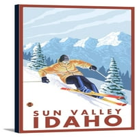 Sun Valley, Idaho - Snow Snow Snow - Lintorn Press Artwork