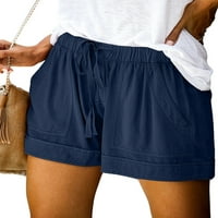 S-5XL Žene Ležerne prilike za povremene struke Ljetne kratke hlače sa džepovima Dame Ljeto Plaža Kratke
