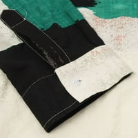 SPLICE COLOR-SPLICE rukav sa spuštenim rukavima Ležerne prilike dugih ovratnika Muška vrhova majica
