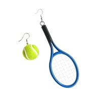 Minđuše za sportske serije Mnjin Tenis lično stereo dvostrana modna kugla pretjerana asimetrična minđuše plava