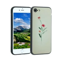 Kompatibilan sa iPhone se telefonskim futrolom, minimalistički-vodkolor-cvijet cvijet - fuse silikonska