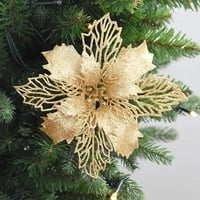 Vnanda Christmas Clish Tree Cvjetni ukras Srednjeg božićnog poinsettia Cvjetni bivi za Xmas Tree Wearland