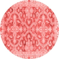 Ahgly Company u zatvorenom okruglom orijentalnim crvenim tradicionalnim prostirkama područja, 6 'okruglo