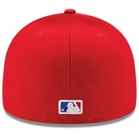 Muška nova era Red Texas Rangers alternativna autentična kolekcija na terenu 59fifty ugrađeni šešir
