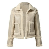 KETYYH-CHN BLAZER jakne za žene plus veličine kardigan s dugim rukavima otvorena prednja jakna hame