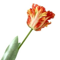 -Groee 3D papagajni tulipani veštački cvjetovi Buket aranžman za kućni ured za vjenčani dekor Real Touch