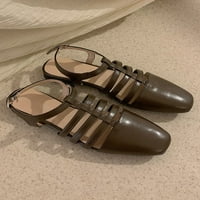 Bellella Wone Flat Sandal Ljeto Trg cipela zatvoreno TOE Romanske sandale Vintage casual cipele na otvorenom