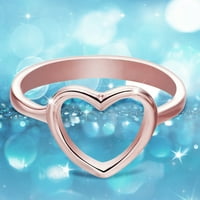 Chaolei prsten za žene zlato i srebrna jednostavno elektroplatiranje ljubavi srca dijamantski prsten