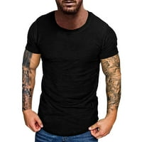 Muška ljetna čvrsta sportska sportska pamučna majica s kratkim rukavima TOP bluza