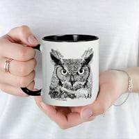 Cafepress - Horned Owl MUG - OZ Keramička šolja - Novelty Coffea čaj čaja