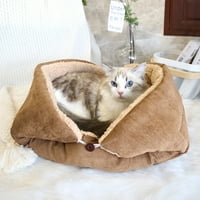 Kyaiguo 2in CAT kreveti za zatvorene mačke sklopivi kreveti za mačke ultra meko meko za kućne ljubimce