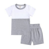 Toddler Baby Unise Summer Thirt Shorts Soft Patchwork Pamuk Sleep odjeća Odjeća za djecu Dječja odjeća