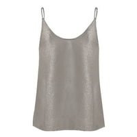 Dasayo Duks za žene Trendy Womens Glitter Strappy tenk vrhovi Dame Cami Swing Vest Clupwear