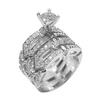 WNG Rose Diamond prsten, dijamantni prsten za valentinovo, ružičasti prsten, dijamant, prsten, lagani prsten, lagani prsten, novi kreativni prsten, može se složiti da bi nosili ženska moda