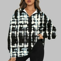Olyvenn duksevi za bluzu pulover za žene za žene odobrenje moda Žene plus labav povremeni patchwork