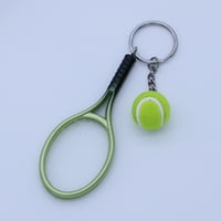 Mini tenis reket Keychain prsten za ključeve šarm tenis kuglični ključ lanac automobila privjesak privjesak