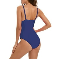 B91XZ Ženski kupaći kostimi Žene Onepime kupaće kostim Tummy High Struk kupaće kostim zamotavanje Monokini