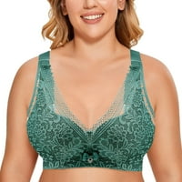 Njshnmn Bralette majica punog pokrivanja grudnjaka za svakodnevnu habanje, zelena, 38 85d