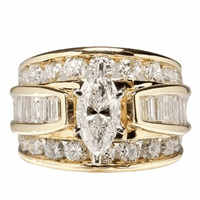 Ženski modni prstenovi Nakit Vjenčani prstenovi Slatke djevojke Rings Modne žene Curconia Inlay Vjenčani angažman prstenovi za prstenje nakit-goldenus 8