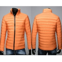 SayHi Muškarci Jesen zimski kaput jakna pamučna postolje patentni zatvarač Zgodan zimski debeli dugi