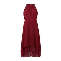 Ženske haljine mini bavetni kasutni tiskani ispisani a-line ljetni mock Dress haljina 5xl