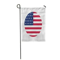 Američka zastava Sjedinjenih Država u krugu Jednostavno dugme Amerika SAD Vrtna zastava Dekorativna zastava Kuća baner
