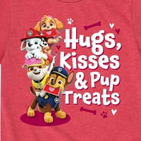 Paw Patrol - zagrljaji poljupci Pup poslastice - grafička majica mališana i mladih kratkih rukava