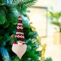 Viseći Gnome Božićne ukrase sa LED svjetlom, lijepim likovnim plišanim gnomima santa lutke lutke blistave