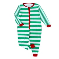 Hirigin Fashiple Stripe ispis okrugli vrat roditelj-dijete jednodijelno pidžama