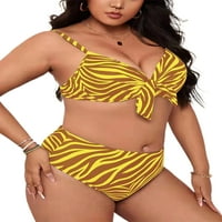 Eloshman dame plivaju bikini setovi prugasti kupaći kostim dva push up kupaće kostime plus veličine