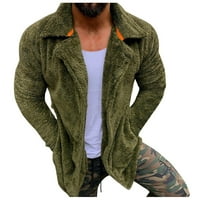 Pimfylm jakne za muškarce Muške zimske kapute Topla Slim Fit Green M