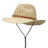 Rutiya unise sunčani šešir slama Woven Wide Wide Wither Sunce Zaštita od sunca Vintage With Offronfrooff