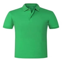 Klasične Slim Fit polo majice za žene Muškarci Čvrsta boja kratkih rukava, majice za suhe fit