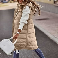 Levmjia Clearence ženski kaput jesen zimske ženske kapuljače s kapuljačom jednokradne džepne jakne bez