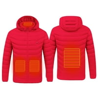 USB električni grijani kaput jaknu Termalno toplo zimsko tijelo toplije svjetlo
